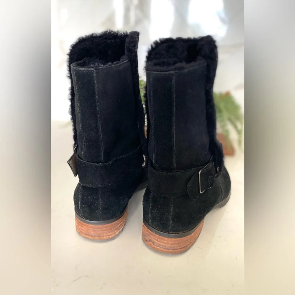 Matt Bernson Suede Tundra Booties Button Up Fold Down Sz 10